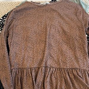 Gaze Brown Leopard Print Top